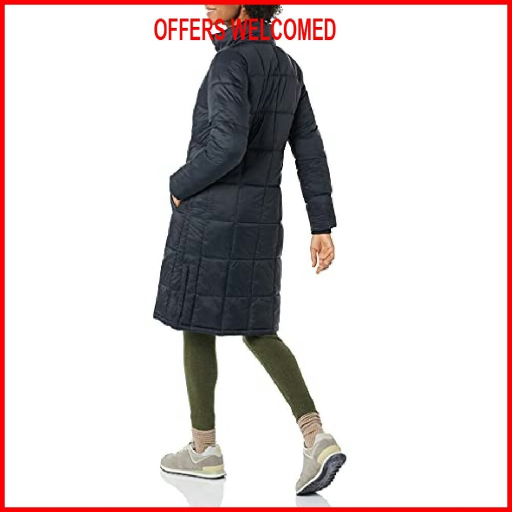 Women's Lightweight Quilted Long Puffer Winter Coat Size Small - Picture 3 of 4